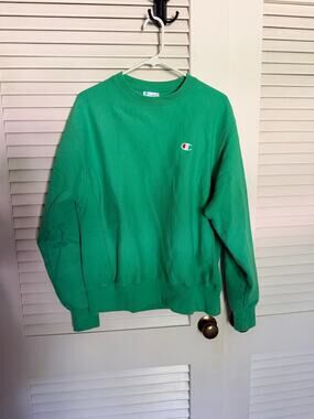 Green Champion crewneck sweatshirt M